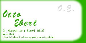otto eberl business card